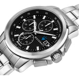 Maserati Successo Solar Edition Black Dial Silver Steel Strap Watch For Men - R8873645003 Authentic Buy Shop Now