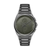 Hugo Boss Steer Chronograph Grey Dial Grey Steel Strap Watch For Men - 1514045 Authentic Buy Shop Now