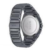 Hugo Boss Steer Chronograph Quartz Grey Dial Grey Steel Strap Watch For Men - 1513996 Authentic Buy Shop Now