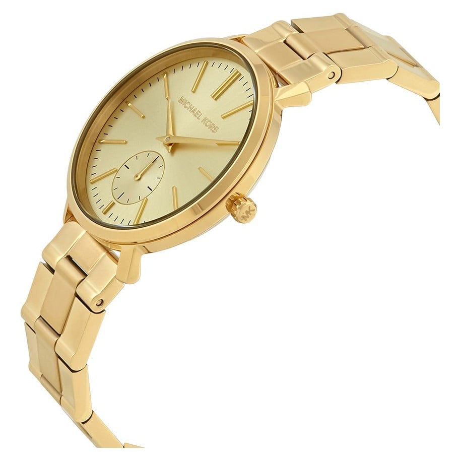 Michael Kors Jaryn Analog Quartz Gold Dial Gold Steel Strap Watch For Women - MK3500 Authentic Buy Shop Now
