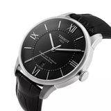 Tissot Chemin Des Tourelles Powermatic 80 Black Dial Black Leather Strap Watch For Men - T099.407.16.058.00 Authentic Buy Shop Now