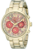 Guess Mini Sunrise Quartz Analog Orange Dial Gold Steel Strap Watch For Women - W0448L7 Authentic Buy Shop Now