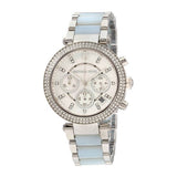 Michael Kors Parker White Dial Two Tone Steel Strap Watch for Women - MK6138 Authentic Buy Shop Now