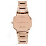 Burberry The City Grey Dial Rose Gold Steel Strap Unisex Watch - BU9754 Authentic Buy Shop Now