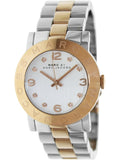 Marc Jacobs Amy Silver Dial Two Tone Steel Strap Watch for Women - MBM3194 Authentic Buy Shop Now