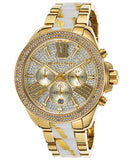 Michael Kors Wren Diamonds Gold Dial Two Tone Steel Strap Watch for Women - MK6157 Authentic Buy Shop Now