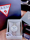 Guess Trend Diamonds Gold Dial Gold Steel Strap Watch for Women - GW0512L2 Authentic Buy Shop Now