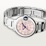 Cartier Ballon Bleu de Cartier Pink Dial Silver Steel Strap Watch for Women - WSBB0046 Authentic Buy Shop Now