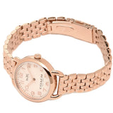 Coach Delancey White Dial Rose Gold Steel Strap Watch for Women - 14502242 Authentic Buy Shop Now