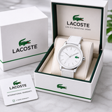 Lacoste 12.12 White Dial White Silicon Strap Watch for Men - 2010984 Authentic Buy Shop Now