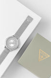 Guess Soiree Diamonds Silver Dial Silver Mesh Bracelet Watch for Women - GW0402L1 Authentic Buy Shop Now