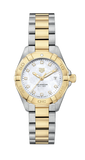 Tag Heuer Aquaracer Diamonds Mother of Pearl Dial Two Tone Steel Strap Watch for Men - WBD1422.BB0321 Authentic Buy Shop Now