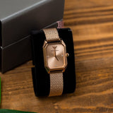 Emporio Armani Joy Quartz Rose Gold Dial Rose Gold Mesh Bracelet Watch For Women - AR11347 Authentic Buy Shop Now