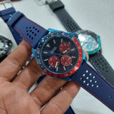 Guess Odyssey Analog Blue Dial Blue Rubber Strap Watch For Men - W1108G1 Authentic Buy Shop Now
