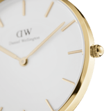 Daniel Wellington Classic Petite Evergold White Dial Gold Mesh Bracelet Watch For Women - DW00100350 Authentic Buy Shop Now