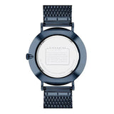 Coach Charles Blue Dial Blue Mesh Bracelet Watch for Men - 14602146 Authentic Buy Shop Now