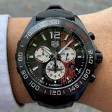 Tag Heuer Formula 1 Indy 500 Limited Edition Chronograph Black Dial Black Rubber Strap Watch for Men - CAZ101AD.FT8024 Authentic Buy Shop Now