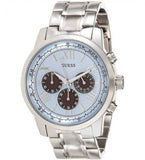 Guess Horizon Chronograph Quartz Blue Dial Silver Steel Strap Watch for Men - W0379G6 Authentic Buy Shop Now