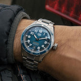 Tag Heuer Autavia Automatic Blue Dial Silver Steel Strap Watch for Men - WBE5116.EB0173 Authentic Buy Shop Now