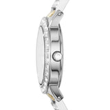 Fossil Jesse Crystals White Dial Two Tone Steel Strap Watch for Women - ES2409 Authentic Buy Shop Now