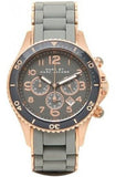 Marc Jacobs Rock Chronograph Grey Dial Grey Silicone Strap Watch for Women - MBM2550 Authentic Buy Shop Now