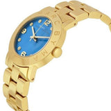 Marc Jacobs Amy Blue Dial Gold Steel Strap Watch for Women - MBM3303 Authentic Buy Shop Now