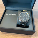 Tag Heuer Aquaracer Automatic Anthracite Grey Dial Silver Steel Strap Watch for Men - WAY2113.BA0928 Authentic Buy Shop Now