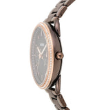 Fossil Tailor Analog Brown Dial Brown Steel Strap Watch for Women - ES4258 Authentic Buy Shop Now