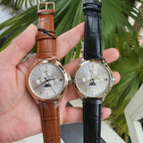 Tommy Hilfiger Oliver Chronograph White Dial Brown Leather Strap Watch for Men - 1791306 Authentic Buy Shop Now