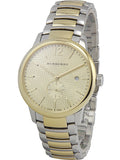 Burberry The Classic Gold Dial Two Tone Steel Strap Watch for Men - BU10011 Authentic Buy Shop Now