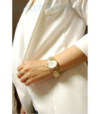 Michael Kors Runway Gold Dial Gold Steel Strap Watch for Women - MK5384 Authentic Buy Shop Now