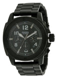Fossil Machine Chronograph Black Dial Black Steel Strap Watch for Men - FS4927 Authentic Buy Shop Now