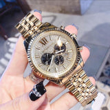Michael Kors Lexington Crystals Gold Dial Gold Steel Strap Watch for Men - MK8494 Authentic Buy Shop Now