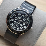 Marc Jacobs Amy Black Dial Black Leather Strap Watch for Women - MBM1163 Authentic Buy Shop Now