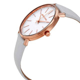 Michael Kors Pyper Quartz White Dial White Leather Strap Watch For Women - MK2800 Authentic Buy Shop Now
