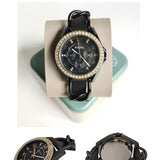 Fossil Riley Black Dial Black Leather Strap Watch for Women - ES3696 Authentic Buy Shop Now