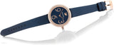 Swarovski Crystal Frost Blue Dial Blue Leather Strap Watch for Women - 5484061 Authentic Buy Shop Now