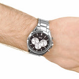 Hugo Boss Driver Black Dial Silver Steel Strap Watch for Men - 1512883 Authentic Buy Shop Now