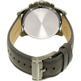 Fossil Grant Chronograph Gunmetal Grey Dial Grey Leather Strap Watch for Men - FS5183 Authentic Buy Shop Now