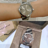 Burberry The City Nova Beige Dial Grey Leather Strap Watch for Women - BU9023 Authentic Buy Shop Now