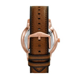 Fossil Neutra Automatic Skeleton Black Dial Brown Leather Strap Watch for Men - ME3195 Authentic Buy Shop Now
