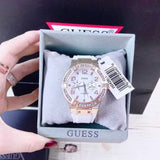 Guess Diamonds White Dial White Rubber Strap Watch For Women - W0426L1 Authentic Buy Shop Now