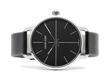 Calvin Klein Evan Black Dial Black Leather Strap Watch for Men - K7B211CZ Authentic Buy Shop Now