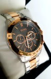 Hugo Boss Ikon Grey Dial Two Tone Steel Strap Watch for Men - 1513339 Authentic Buy Shop Now