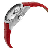 Tissot Couturier Lady Silver Dial Red Leather Strap Watch for Women - T035.210.16.031.01 Authentic Buy Shop Now