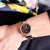 Swarovski Era Journey Chronograph Black Dial Black Leather Strap Watch for Women - 5295320 Authentic Buy Shop Now
