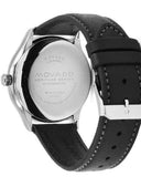 Movado Heritage Calendoplan Black Dial Black Leather Strap Watch for Men - 3650004 Authentic Buy Shop Now
