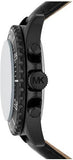 Michael Kors Everest Chronograph Black Dial Black Leather Strap Watch For Men - MK9053 Authentic Buy Shop Now