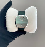 Gucci Grip Silver Dial Green Leather Strap Unisex Watch - YA157412 Authentic Buy Shop Now