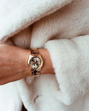 Guess G-Twist Gold Dial Gold Steel Strap Watch for Women - W1082L2 Authentic Buy Shop Now